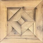 Quadrotta in rovere antico bisellata a mano con finitura ad effetto naturale 600x600mm